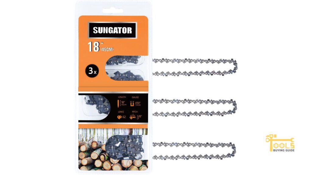 SUNGATOR 3-Pack 18 Inch Chainsaw Chain