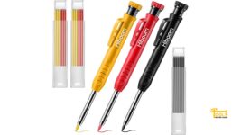 Hiboom 3 Pieces Solid Carpenter Pencil
