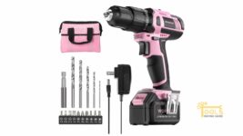 WorkPro Pink Cordless Drill Set